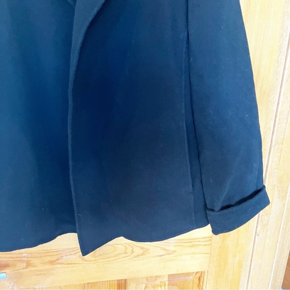 Eileen Fisher Black Jacket Blazer Sz L Wool Cashmere Luxury Minimalist Career - Picture 4 of 9